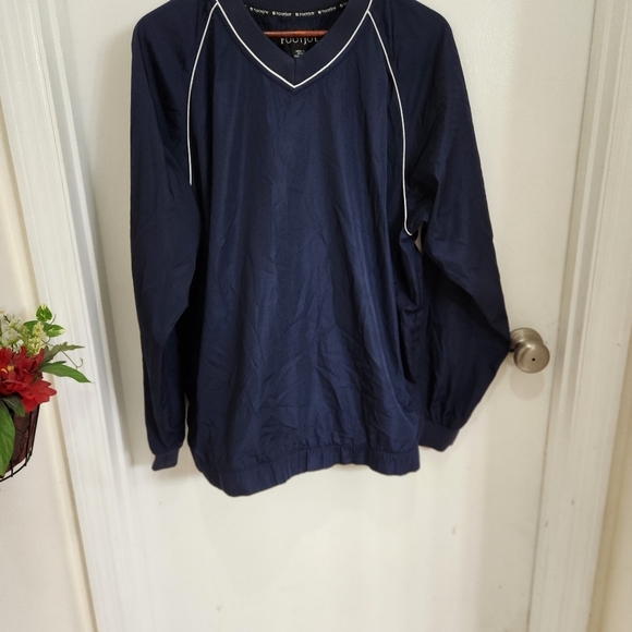 Foot joy vneck navy longsleeve wind breaker pull over - Picture 10 of 12